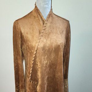 Vintage Soft Faux Suede Jacket by Vocal - One Size